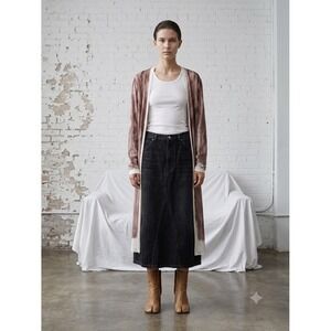 Maison Martin Margiela x H&M Fur Trompe L'oeil Silk‎ Dress - Size US 8 / EUR 38